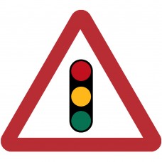 Traffic Signals Ahead Plate 600mm